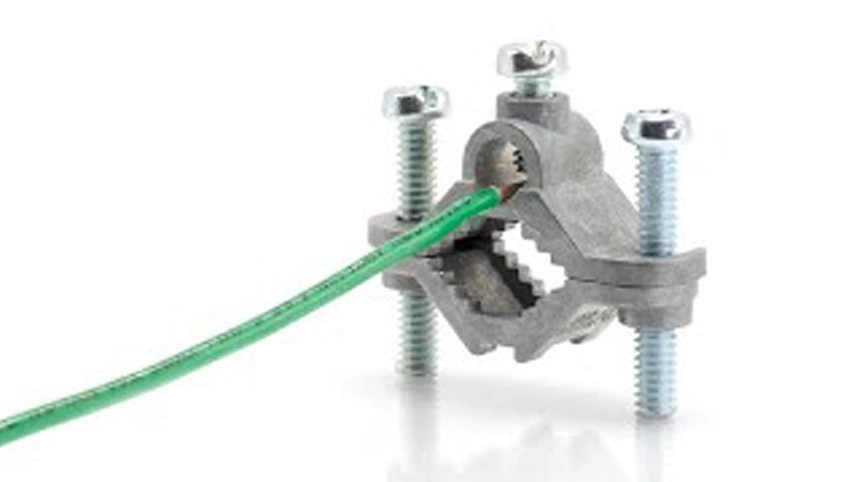 Электрический заземляющий стержень зажим-Прямое захоронение Hex Head заземляющий зажим