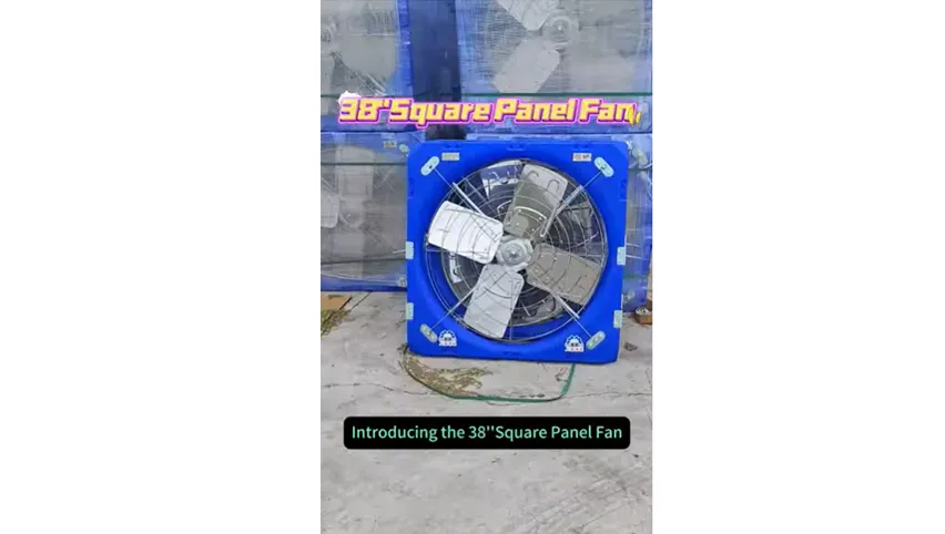Видеообзор 38'' квадратного панельного вентилятора Fan1